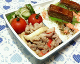 お弁当に✪豚とエリンギのマヨ醤油炒め✪作り方2写真