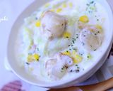 簡単白菜とベビー帆立ベーコンのクリーム煮作り方7写真