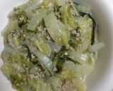 白菜と挽肉のトロトロあんかけ丼作り方7写真