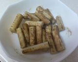 サクサク 煮ごぼうの揚げ物作り方2写真