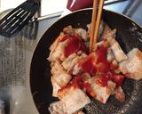 簡単おかず　豚肉ケチャップ(豚ケチャ)作り方4写真