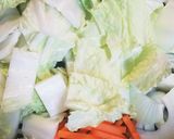 簡単美味♡白菜の卵とじ作り方1写真