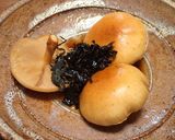 天然・開きナメコと乾燥ワカメの焼きキノコ作り方3写真