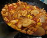 トマトと鶏肉のチーズ丼★作り方4写真