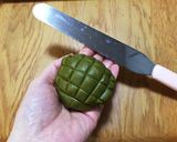 皮がたっぷり❤カリふわ簡単抹茶メロンパン作り方11写真