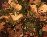 春菊と豆腐の卵とじ作り方6写真