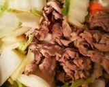 白菜大量消費！豚肉と白菜のごま味噌炒め作り方5写真