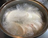 京芋（里芋）とトマトと水菜のサラダ作り方1写真
