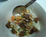 市販のルーとレンジで♪簡単カレー焼き飯☆作り方1写真