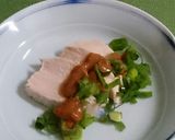 茹でむね肉の葱みそソース作り方3写真