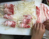簡単ウマウマ！えのきの豚肉巻き作り方1写真