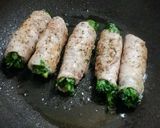 菊菜のこってり肉巻き作り方4写真