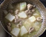 大根と鶏肉の白味噌煮作り方4写真