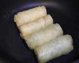 節約おかず♡ちくわと油揚げのクルクル巻き作り方3写真