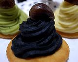 竹炭パウダー入りのサツマイモモンブラン作り方6写真