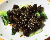 鶏レバーの照り焼き♡チンゲン菜添え作り方13写真