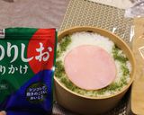 リースの中からくまさん雪だるま弁当作り方3写真