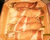 舞茸といんげんのポークロールオイマヨ焼き作り方2写真