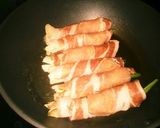 舞茸といんげんのポークロールオイマヨ焼き作り方3写真