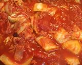 ベーコンと白菜のトマトソースパスタ作り方3写真