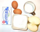 りんごチーズケーキ♪砂糖なし！炊飯器で作り方1写真