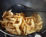 四角豆の根っこのきんぴら作り方7写真