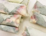 簡単おつまみ＊マルゲリータの春巻きピザ作り方5写真