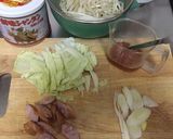 家の食材で☆簡単シャンタン塩焼きそば作り方1写真