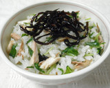 さんまと水菜の浅漬けで混ぜご飯！作り方5写真