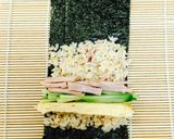 ◎卵焼きとハムときゅうりの海苔巻き◎作り方5写真