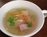 創味シャンタン使って5分でレタススープ！作り方1写真