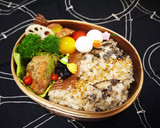 さといもと椎茸の秋の炊き込みご飯作り方4写真