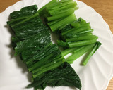 色よく仕上げる☆小松菜と厚揚げの煮物作り方3写真