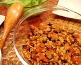 野菜たっぷり!挽き肉の中華風レタス包み作り方6写真