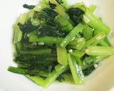簡単☆小松菜のにんにく炒め作り方4写真