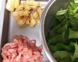 創味シャンタンDXで小松菜炒め作り方1写真
