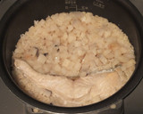 蓮根とシャンタンの中華おこわ風炊き込み作り方3写真