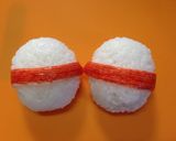 簡単♪雪だるまおにぎり*作り方2写真