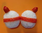 簡単♪雪だるまおにぎり*作り方3写真