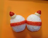 簡単♪雪だるまおにぎり*作り方4写真