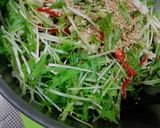 オリーブ香る水菜の和え物作り方6写真