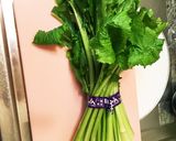 かぶの葉 炒め (青唐辛子の醤油漬け)作り方1写真