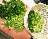 かぶの葉 炒め (青唐辛子の醤油漬け)作り方2写真