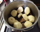 圧力なべでやわらか☆じゃがいもと豚の角煮作り方9写真