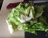 かす床牛ブロック✿ちぎりキャベツ炒め作り方5写真