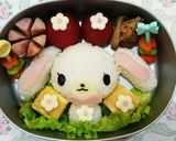 ♪キャラ弁♪シュガーバニーズ♪しろうさ♪作り方3写真