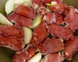 豚肉のレンコンネギ巻き甘酸っぱ炒め煮作り方2写真
