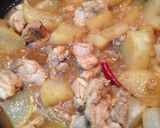 鶏肉と大根の甘味噌煮作り方4写真