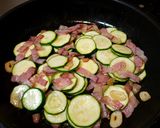 簡単！ズッキーニとベーコンのにんにく炒め作り方4写真
