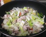 お鍋の残りで!中華丼作り方4写真